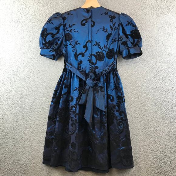 Vintage Gunne Sax Jessica McClintock 80s Prom Dress‎ 10 Velvet Romantic Girl - Picture 2 of 9